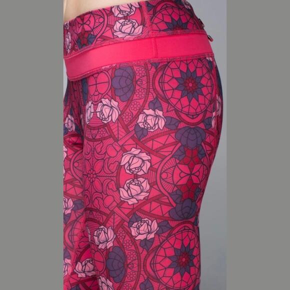 Lululemon Run Inspire Crop II Prisma Guava Lava Boom Juice Size 4 Leggings - Picture 3 of 12